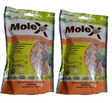 MoleX Mole Control Pellets 8 oz. Lot of 2 Ready To Use No Mixing Landscape Safe
