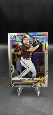 Robert Hassell 2021 Bowman Chrome Prospects Refractor #'d /499 #BCP-225