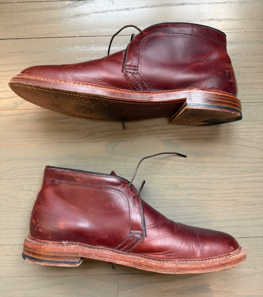 ALDEN X LEATHER SOUL 10D PLAIN TOE CHUKKA BOOT 13781 BROWN