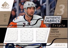 2008-09 SP Game Used Triple Authentic Fabrics Gold 3AFHR Trent Hunter Jersey /25