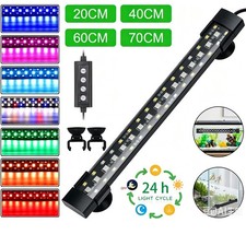 hygger 8-51" Fish Tank Lights Strip RGB 5050 Submersible Tube Bar Lamp
