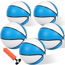 5 Pack 6" Mini Basketball Set - Lightweight 90g PVC Small Basketball for Todd...