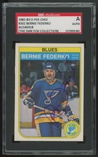 1982-83 OPC O-Pee-Chee SGC Signed Bernie Federko St. Louis Blues #302