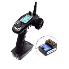 Flysky FS-GT5 2.4G Channels AFHDS RC Transmitter with FS-BS6 Receiver for RC Car