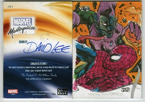 💥Marvel Master Pieces Upperdeck Sketch Card art by David Lee - TramaStudio💥