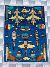 Afghan Hand War Vintag Rug Tribal Wool With Knotted Beautiful Wall Hanging  Rug