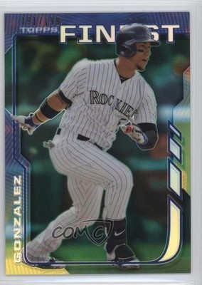 2014 Topps Finest Green Refractor 191/199 Carlos Gonzalez #30 6u5