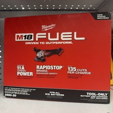 Milwaukee 2880-20 M18 FUEL 4-1/2" / 5" Grinder Paddle Switch, No-Lock
