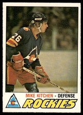 1977-78 O-Pee-Chee VTG OPC Rookie Mike Kitchen Rookie Colorado Rockies #267