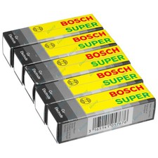 Set of 5 Bosch Spark Plugs for Audi 90 5cyl 2.3L 7A 1989-1990