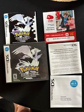 NO GAME Pokemon Black Version Case Manual Inserts Only Nintendo DS