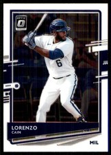 Lorenzo Cain 2020 Donruss Optic #108 Brewers MLB READ FREE SHIPPING AutographDen