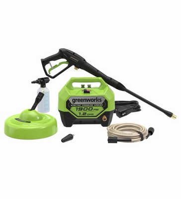 #ad Greenworks 1900 PSI 1.2 GPM Electric Pressure Washer Kit Multi Surface Cleaner $178.00
