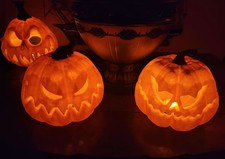 Halloween Pumpkin Lights, Jack-O-Lanterns, E12 Lights