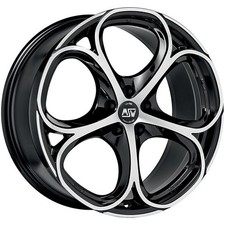 ALUFELGE MSW MSW 82 FUR ALFA ROMEO 159 8X18 5X110 GLOSS BLACK FULL POLISHED MU6