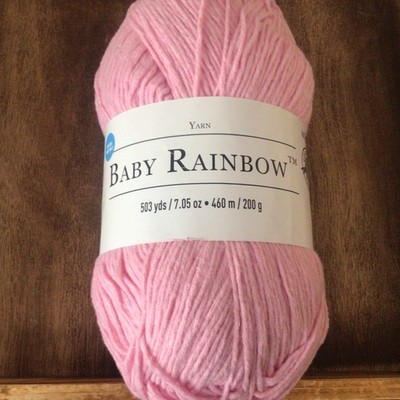 Loops &Threads Baby Rainbow 7oz 503yds #4 Medium Polyester Light Pink