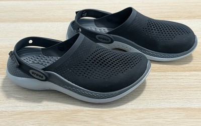 Crocs LiteRide 360 Summer Clog   Beach Sandals for Men & Women W7 M5 Black Gray