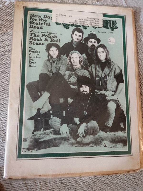 Vintage Rolling Stones Magazine #66  story on Grateful Dead, September 17, 1970