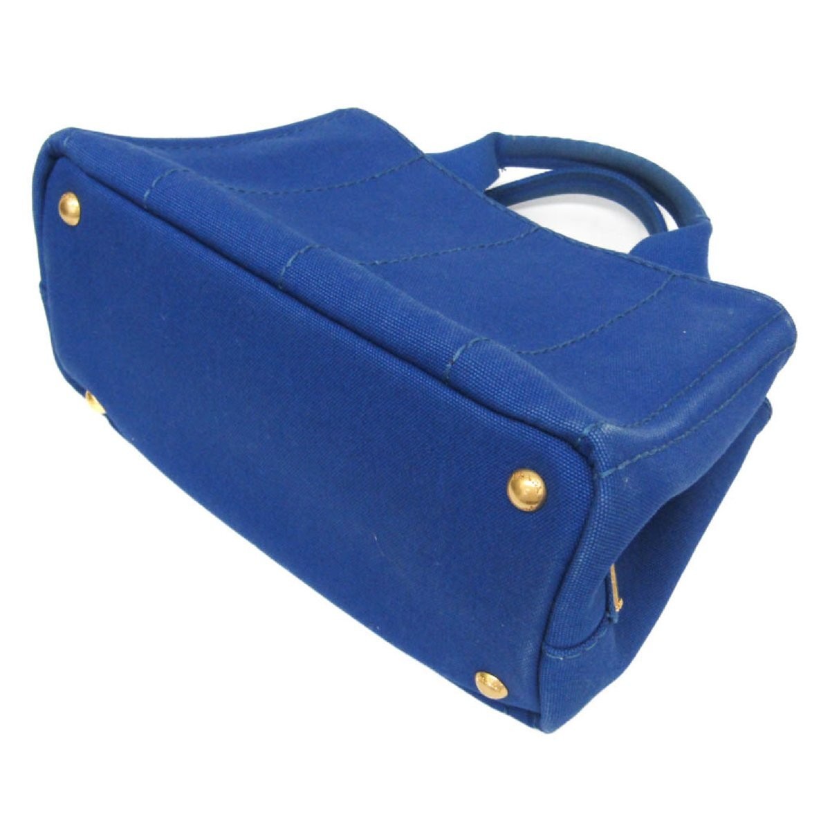 PRADA CANAPA BN2439 Ladies Canvas Handbag Blue from japan thumbnail 3