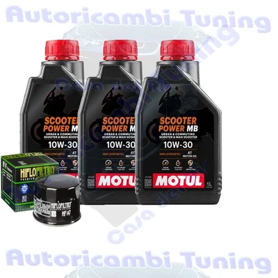 Filtre À Huile Motul Scooter 10W30 Pour Yamaha XP530 T MAX BLACK Iron 2012>2016 - Photo 1/4
