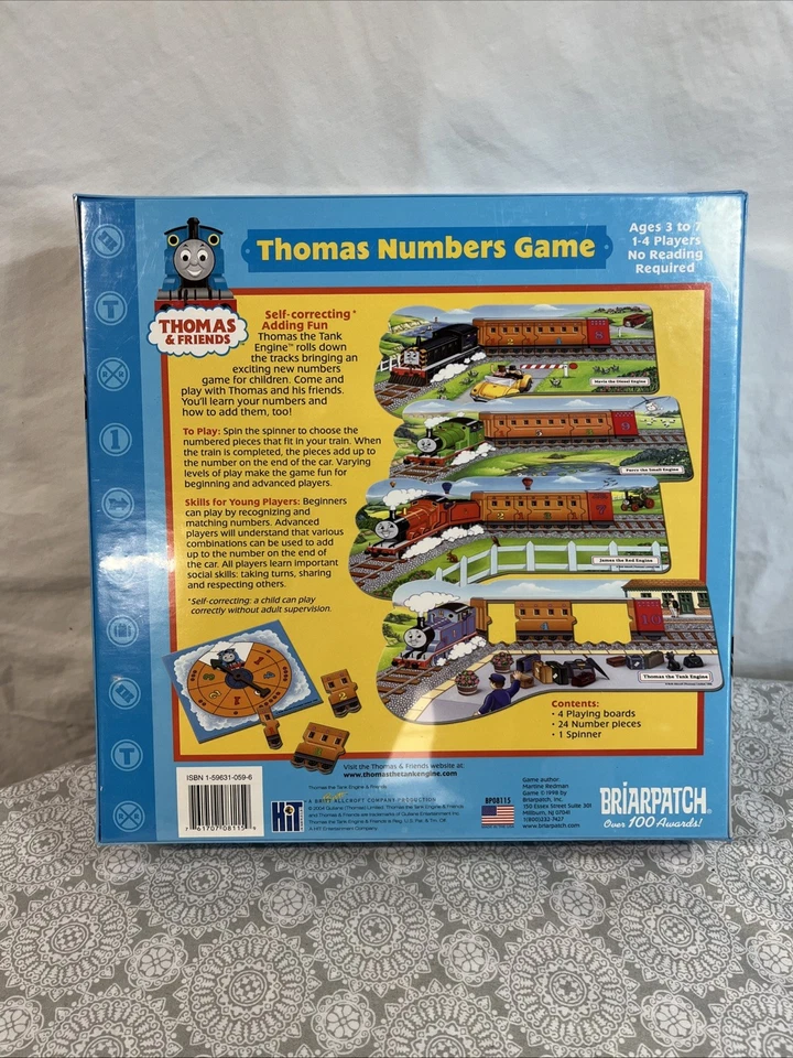 Thomas & Friends Numbers Game Briarpatch New Sealed Preschool Math Dr Toy Winner - Image 3 of 4