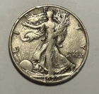 1929 S WALKING LIBERTY HALF DOLLAR VF-XF DETAIL