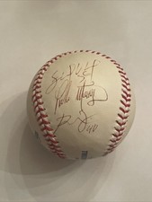 Pedro Martinez Autographed Official MLB Baseball Multi-signed
