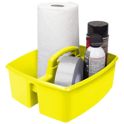 2-Compartment Large Craft Caddy   Multipurpose Classroom Organizer with Handl...