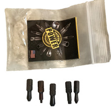 Klein Tools 32743, 5 Pc Power Bits Sample Pack Very Good condition