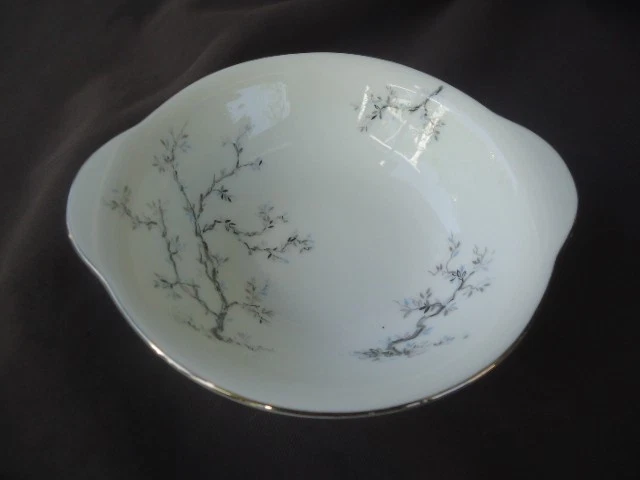 vintage noritake 1386 rc 217  blue silver lavender leaves 4 cereal bowls - image 3 of 4