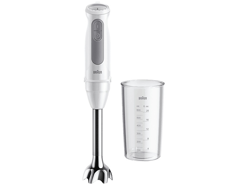 Batidora de mano - Braun Minipimer MultiQuick 5 MQ50001MWH, 1000 W, Vaso de 0.6