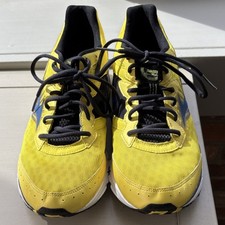Mizuno Wave Rider 16 Yellow Black Mesh Lace Up Athletic Running Shoes