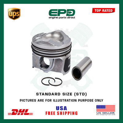EPD M1DA Kolben Mit Ringen 1x STD Für GRAND C-MAX FOCUS 1.0L EcoBoost Benzin