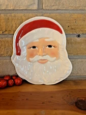 Longaberger Santa Plates Never Used
