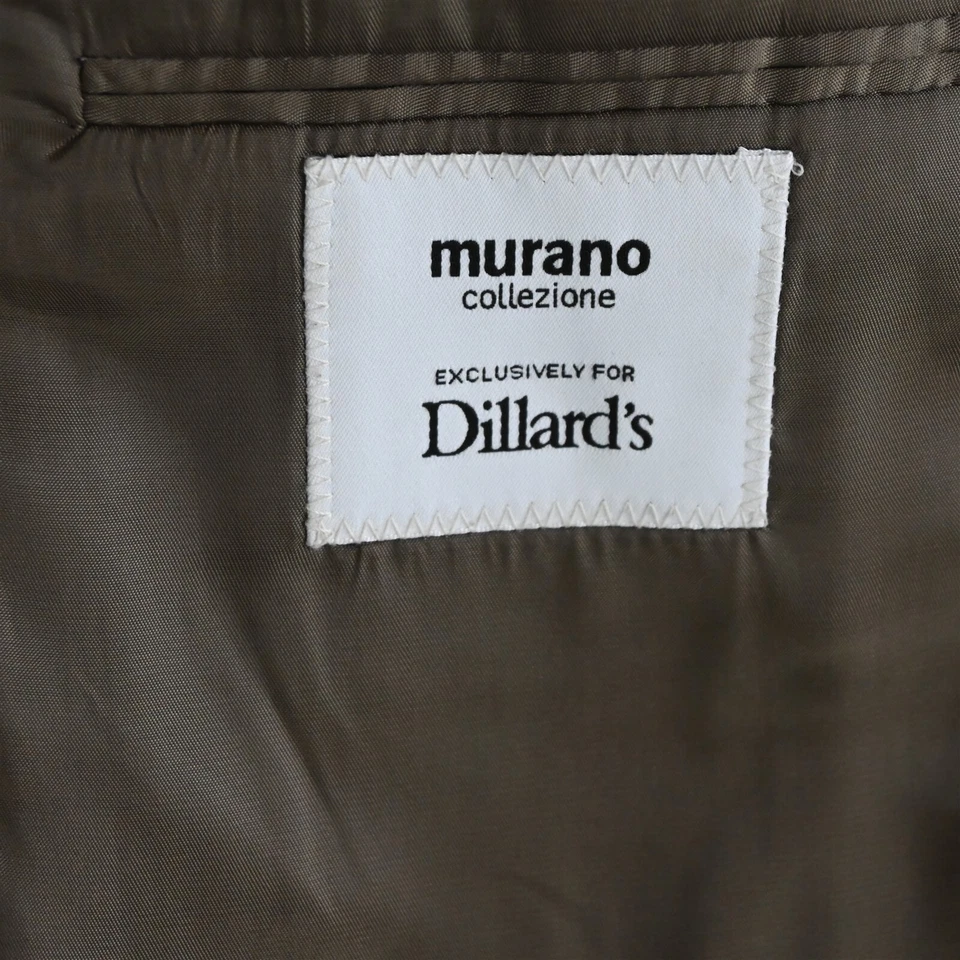 Blazer Traje Chaqueta Abrigo Deportivo Murano 42R Marrón Cuadros 100% Lana Para Hombre Foto 4 de 4