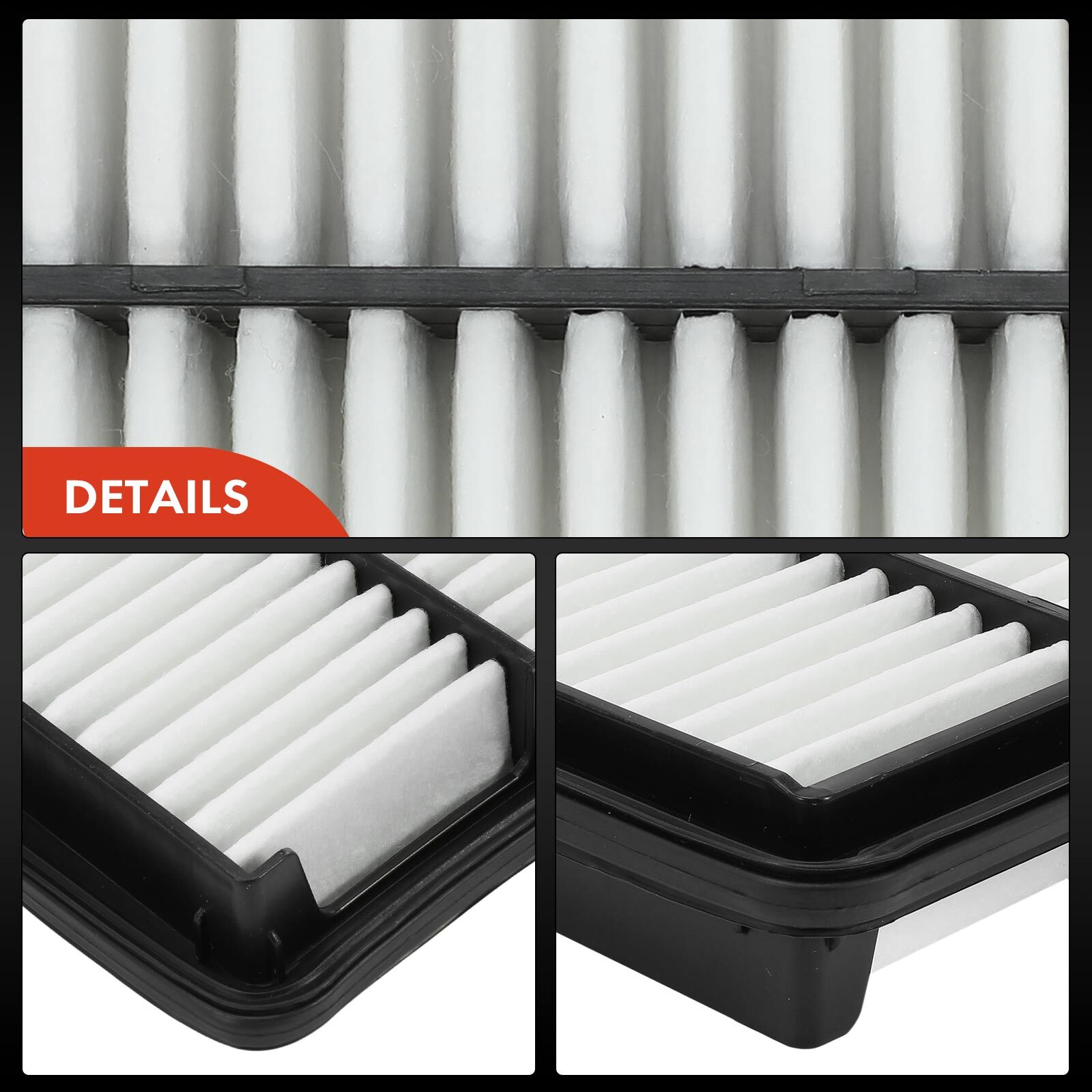 2x Engine Air Filter for Acura MDX 2014 2015 V6 3.5L Rigid Panel 17220