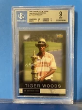 2005 Upper Deck American Express AMEX Tiger Woods #2 BGS 9 MINT (9.5, 9, 9, 9)
