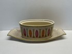 Red Wing Pepe Gravy Boat with Attached Underplate No Lid USA Mid Century Modern