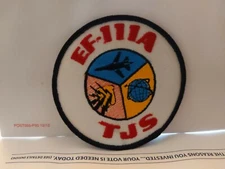 EF-111A TJS Electronic Warfare ROUND COLOR Patch 4 x 4 inch F-111