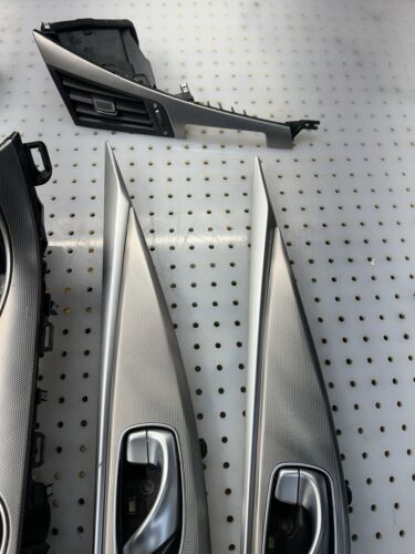INTERIOR DOOR PANEL DASH CONSOLE TRIM SET SILVER INFINITI Q50 (14-20) OEM USED - Picture 6 of 19