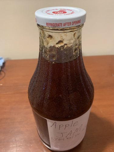HOMEMADE FRESH MADE 1.8 kg 4 lbs. APPLE JAM APPLE PRESERVES GLASS BOTTLE QUALITY - Picture 10 of 17