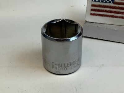Challenger By Proto 1228H, 7/8in. 3/8 Drive 6pt SAE Socket, USA Made