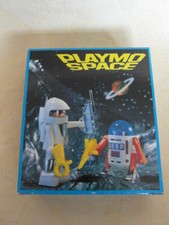 VINTAGE 1980er PLAYMOBIL PLAYMO SPACE 3591 ASTRONAUT & ROBOTER NEU OVP