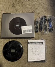 Black Rechargeable Gueray Portable CD Player With LCD Display