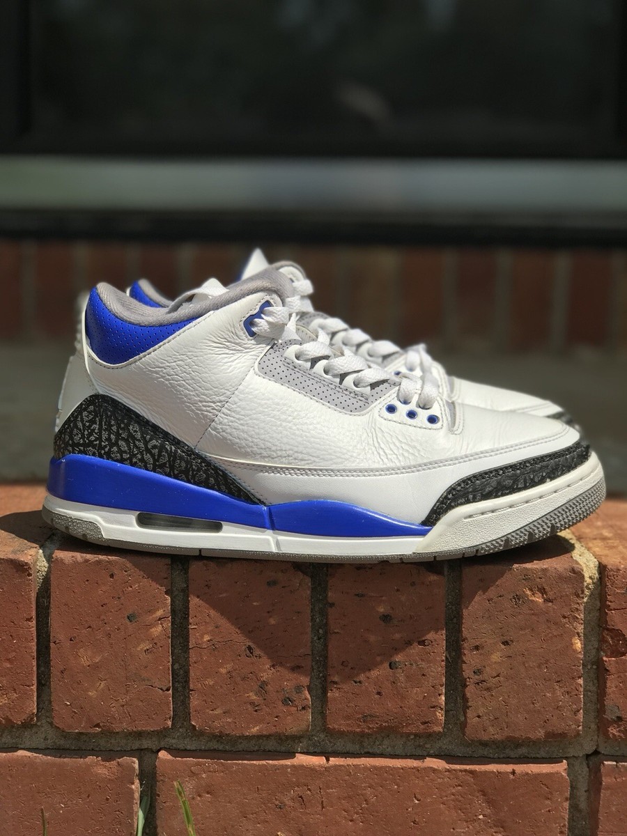 white and sky blue jordans 3