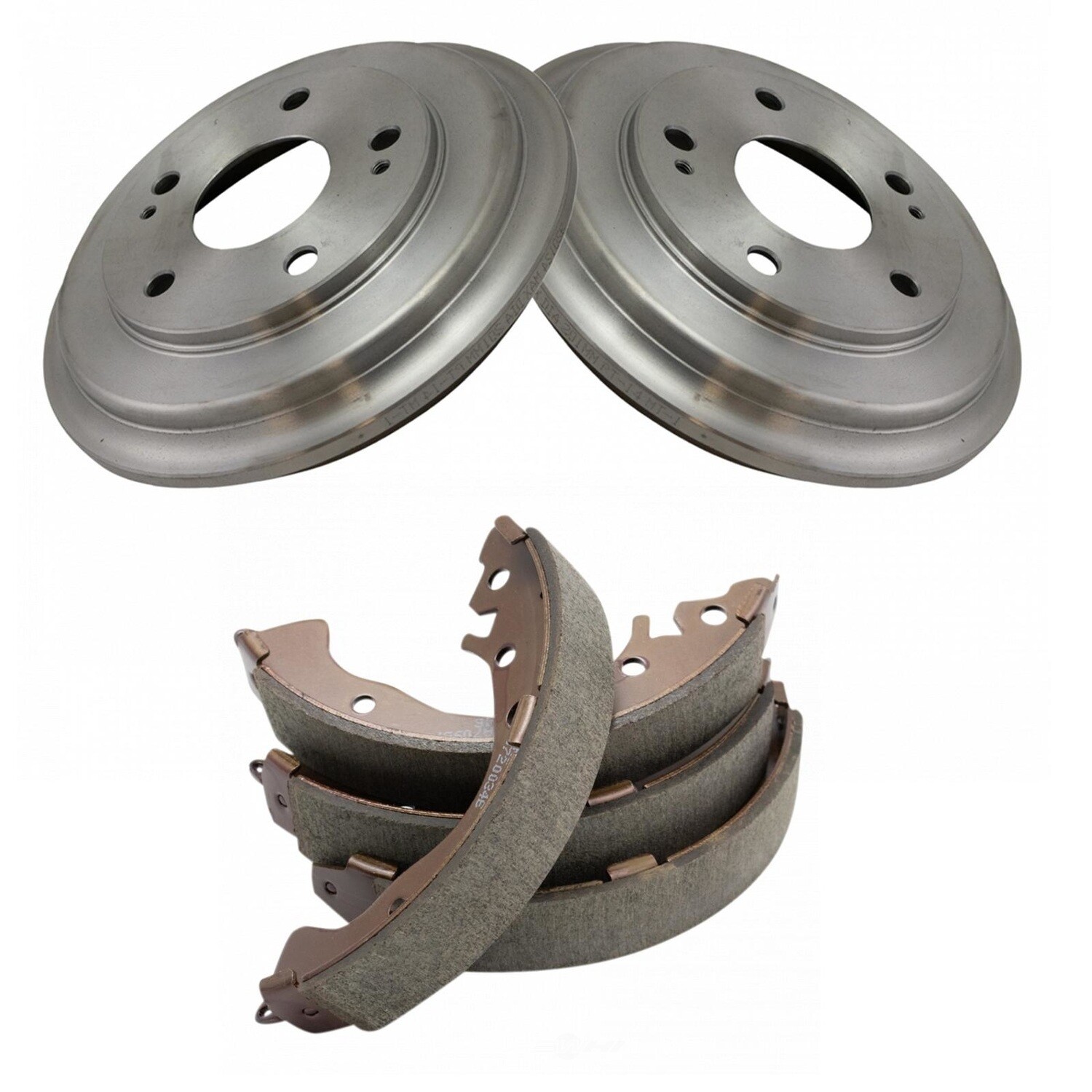 Drum Brake Shoe and Drum KitDX TRQ BKA14132 fits 2006 Honda Civic for