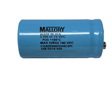 Mallory CGR392U075V4C3PL Capacitor 3900 microfarads 75VDC 100V Surge 105 C USA