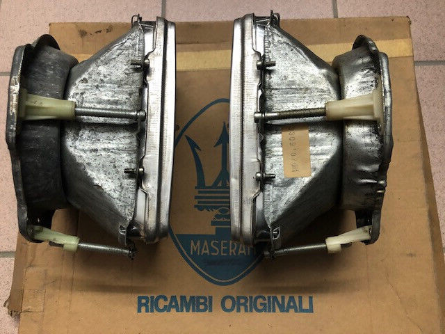 Maserati Biturbo Headlights OEM NOS part# 330910901 perfect condition rare