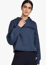 Under Armour Women's Project Rock Taped Fleece Hoodie Size XL Blue 1346014 408