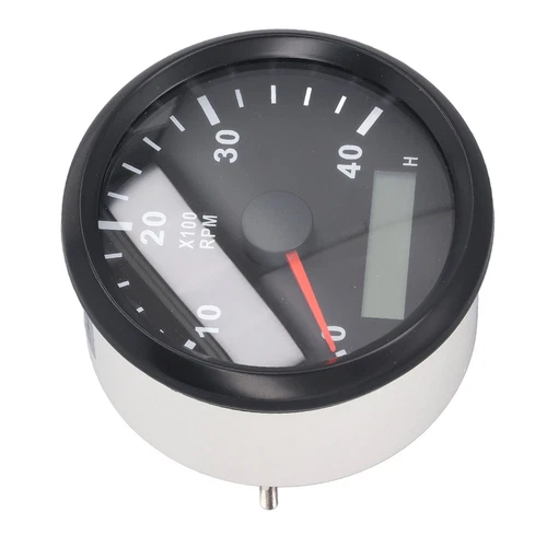 Tachometer 85mm Speed Gauge 4000RPM DC 9‑32V Speed Counter For  Engine